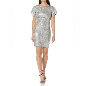 Vince Camuto Shimmering Silver Dress